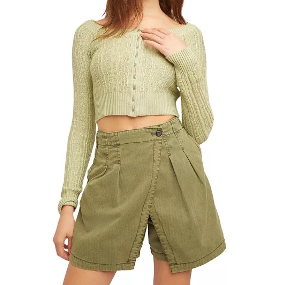 Free People Issa Cotton Mini Skort